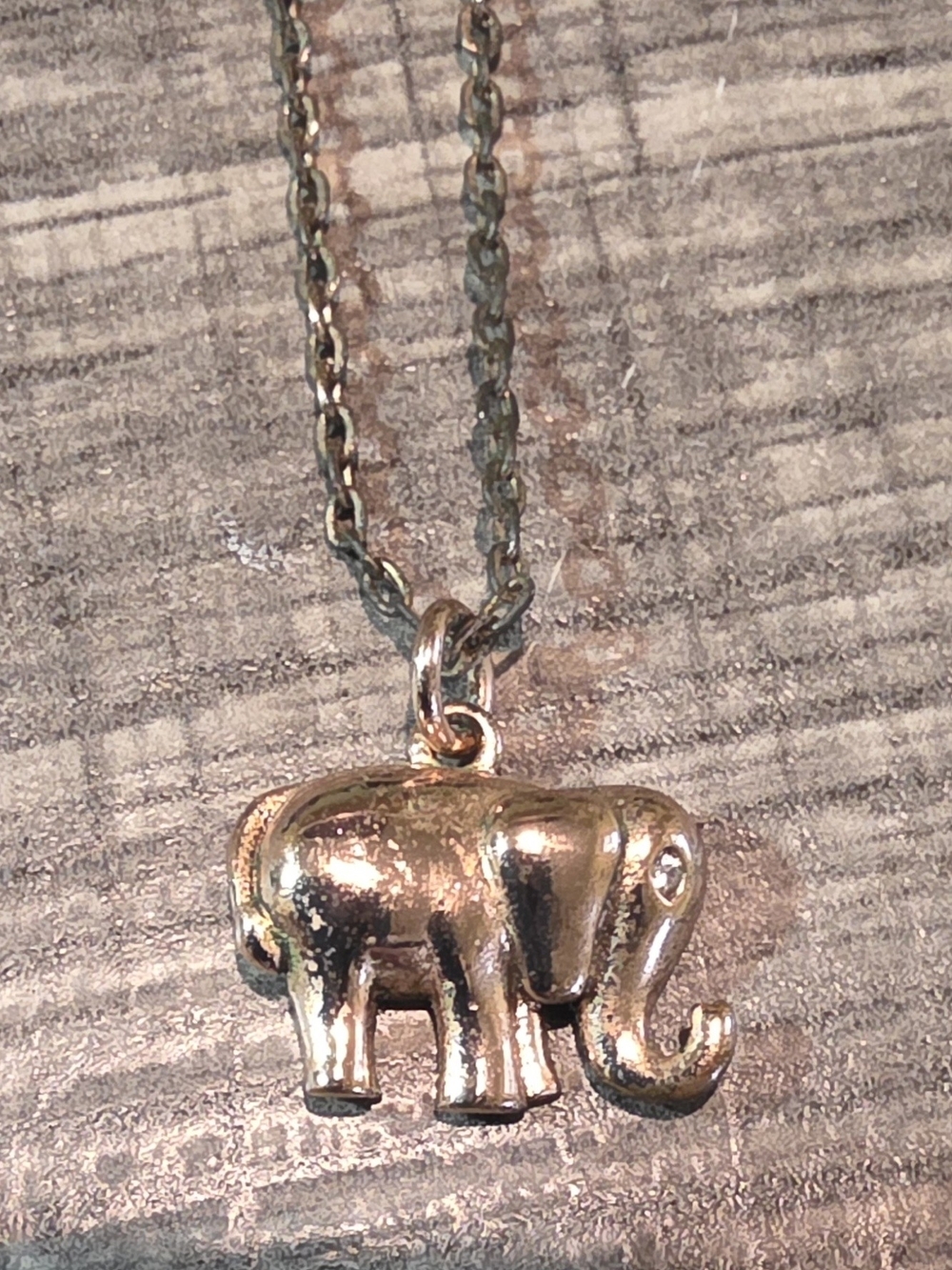 Marlyn Schiff - Bohemian Inspired, Costume Jewelry- Elephant Pendant Necklace